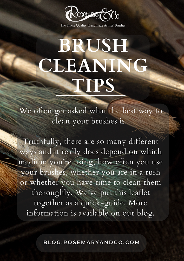 Brush Cleaning Tips Rosemary Co